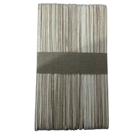 أعواد خشبية غير ملونة عدد 100